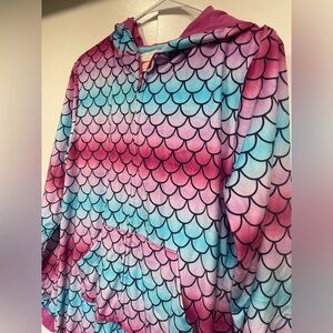 Super soft mermaid onesie.   For slumber parties.   Onesie parties.  Instagram.